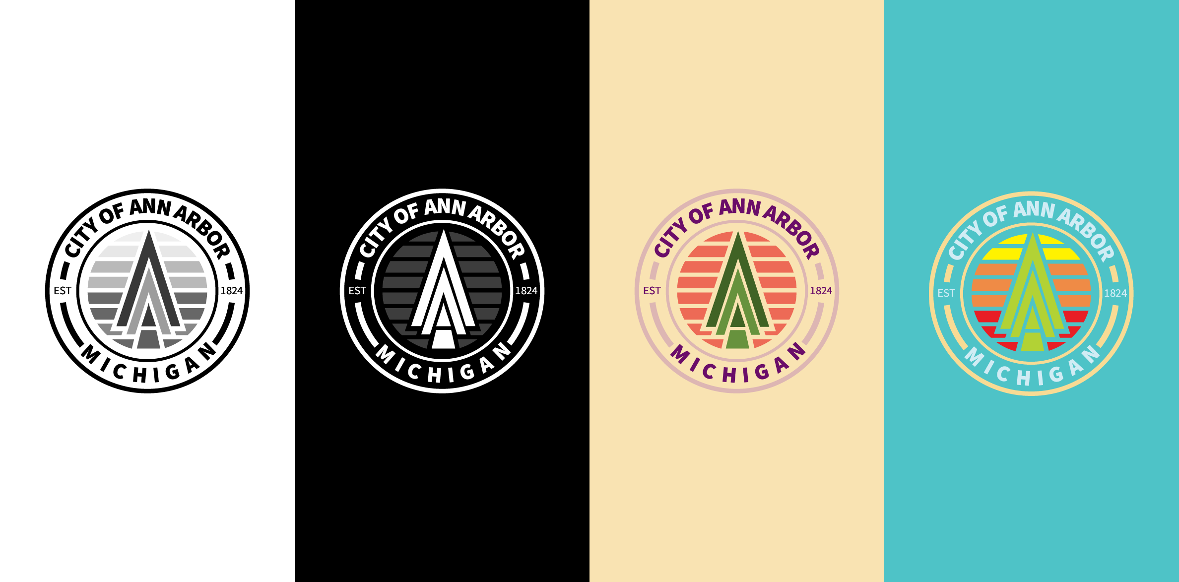 Picture of logo redesign for the Ann Arbor city logo.